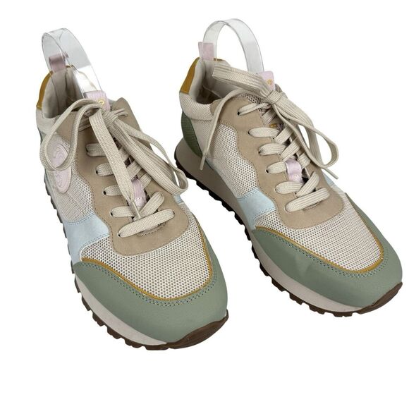 Sam and Libby Women's Randal Sneaker 11M  Bayleaf Green Lace Up Vegan Pastel - Picture 10 of 16